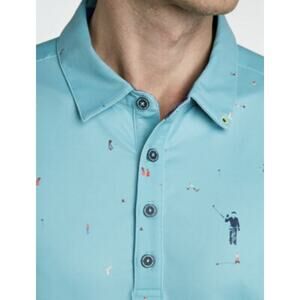 William Murray Not Playing Around Caddyshack Golf Polo L US Open Bill Murray